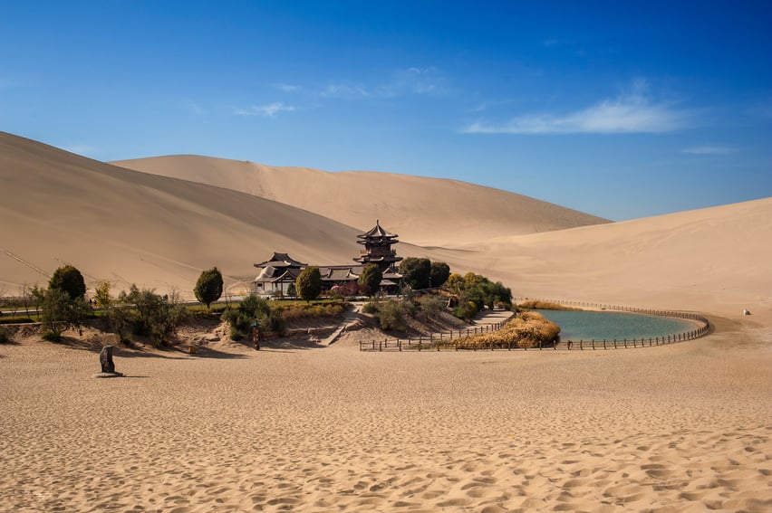 Scene of  Dunhuang